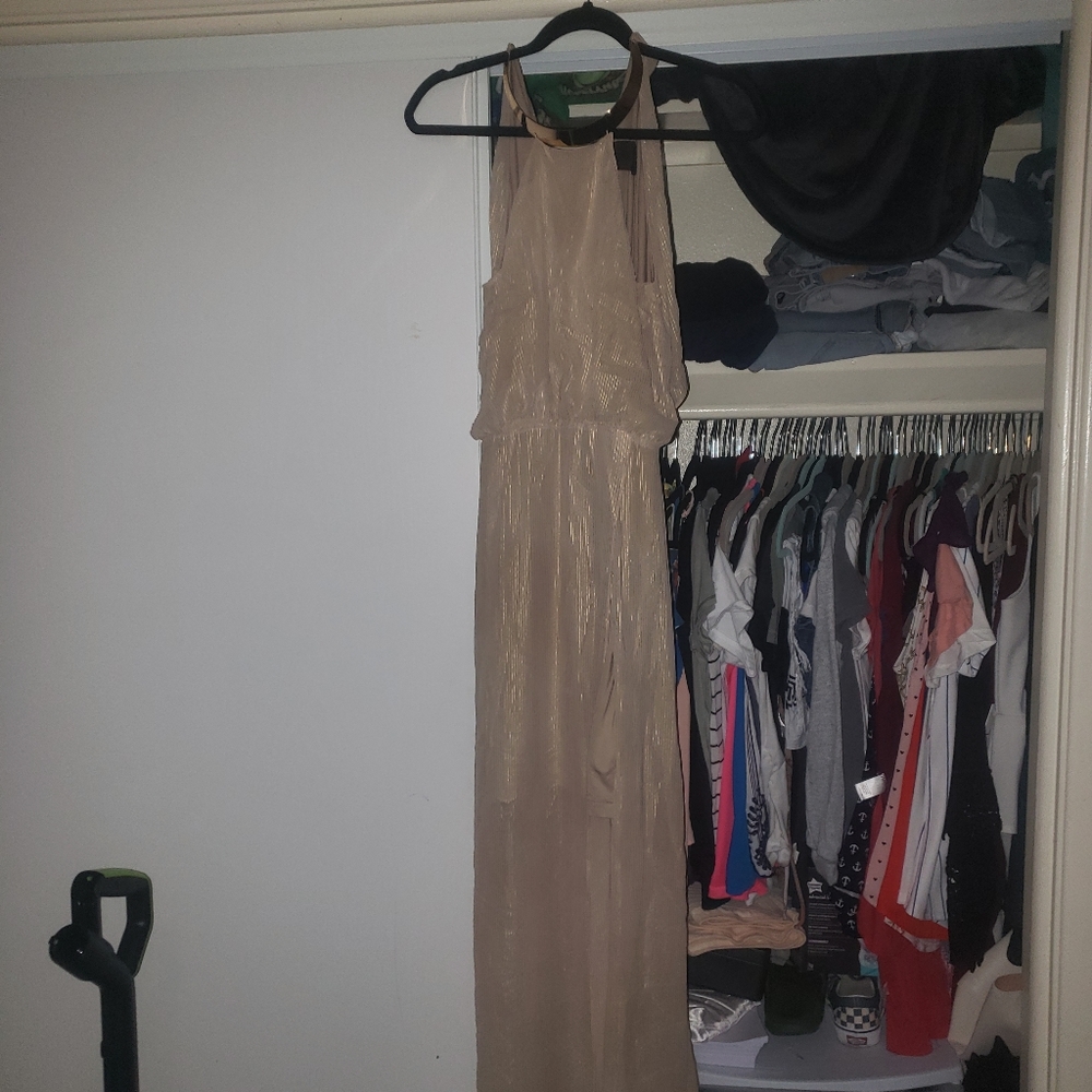 H and M open back gown